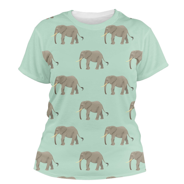 Custom Elephant Women's Crew T-Shirt