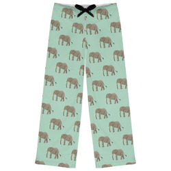 Elephant Womens Pajama Pants - M (Personalized)