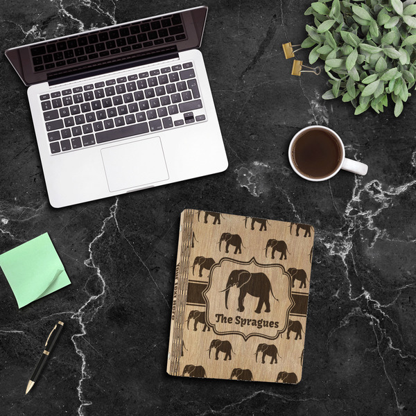 Elephant Wood 3-Ring Binders - 1" Letter - In Context