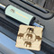 Elephant Wood Luggage Tags - Square - Lifestyle