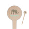 Elephant Wooden 4" Food Pick - Round - Closeup