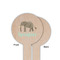 Elephant Wooden 6" Food Pick - Round - Single Sided - Front & Back