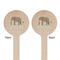 Elephant Wooden 6" Stir Stick - Round - Double Sided - Front & Back