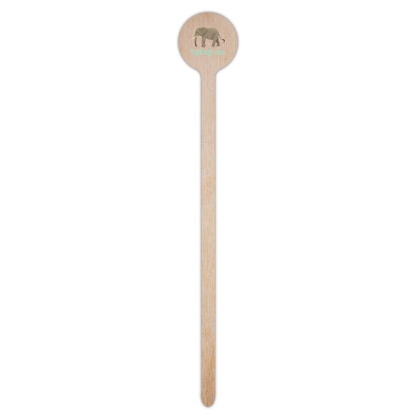 Elephant Wooden 7.5" Stir Stick - Round - Single Stick