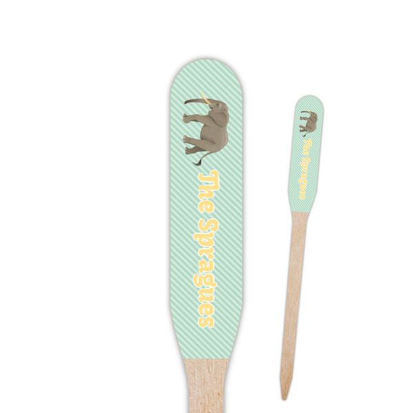 Custom Elephant Paddle Wooden Food Picks (Personalized)
