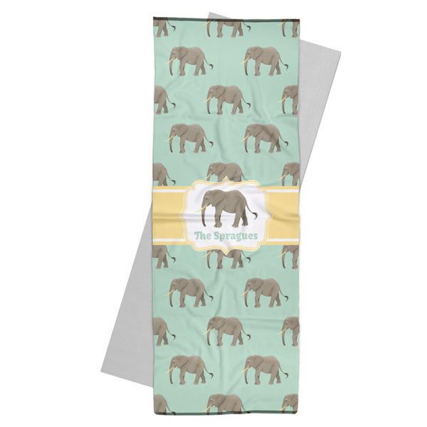 Custom Elephant Yoga Mat Towel (Personalized)