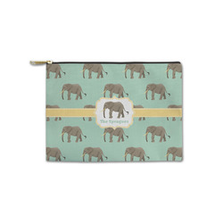 Elephant Zipper Pouch - Small - 8.5"x6" (Personalized)