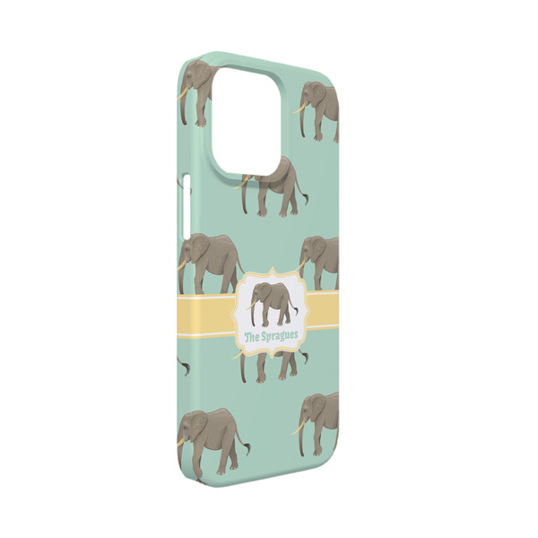 Custom Elephant iPhone Case - Plastic - iPhone 13 Mini (Personalized)