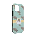 Elephant iPhone Case - Rubber Lined - iPhone 13 Mini (Personalized)