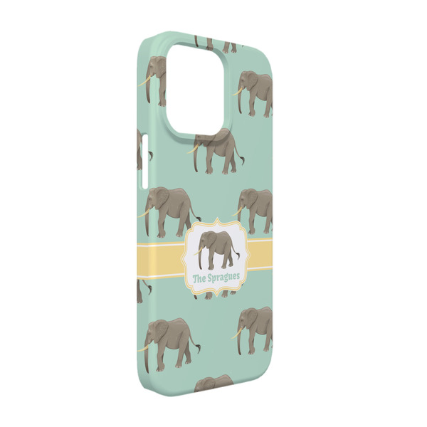 Custom Elephant iPhone Case - Plastic - iPhone 13 Pro (Personalized)