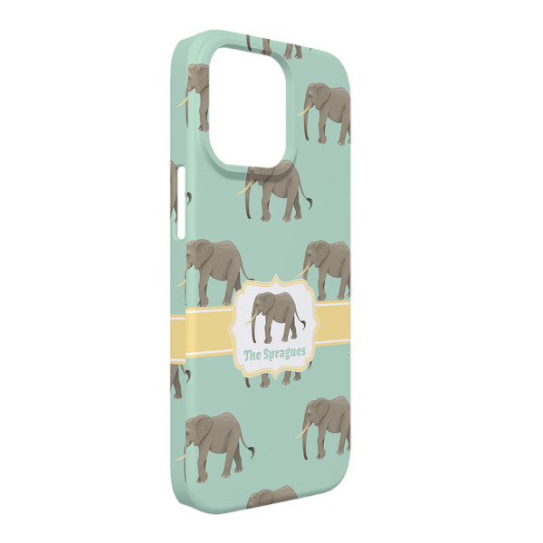 Custom Elephant iPhone Case - Plastic - iPhone 13 Pro Max (Personalized)