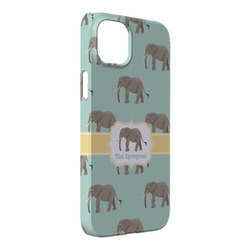 Elephant iPhone Case - Plastic - iPhone 14 Plus (Personalized)