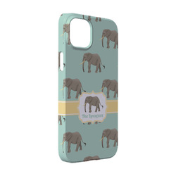 Elephant iPhone Case - Plastic - iPhone 14 Pro (Personalized)
