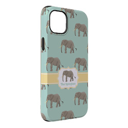 Elephant iPhone Case - Rubber Lined - iPhone 14 Pro Max (Personalized)