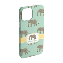 Elephant iPhone Case - Plastic - iPhone 15 (Personalized)