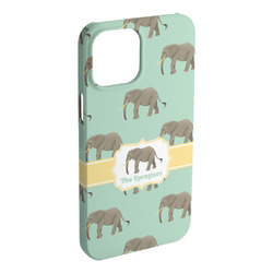 Elephant iPhone Case - Plastic - iPhone 15 Plus (Personalized)
