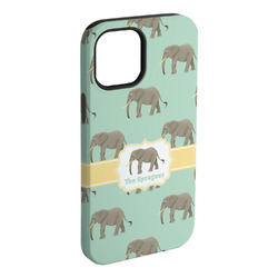 Elephant iPhone Case - Rubber Lined - iPhone 15 Plus (Personalized)