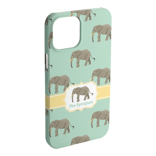 Custom Elephant iPhone Case - Plastic (Personalized)