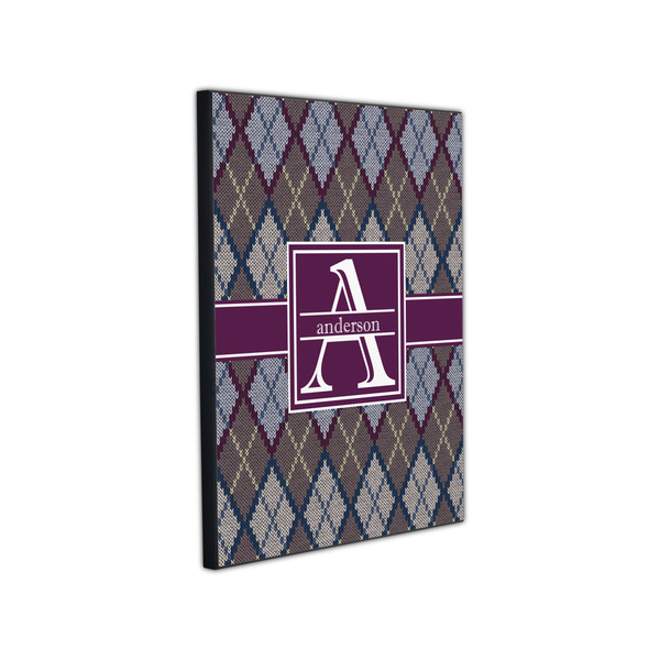 Knit Argyle 11x14 Wood Print - Angle View