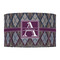 Knit Argyle 12" Drum Lampshade - FRONT (Fabric)