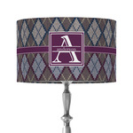 Knit Argyle 12" Drum Lamp Shade - Fabric (Personalized)
