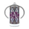 Knit Argyle 12 oz Stainless Steel Sippy Cups - FRONT