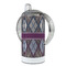 Knit Argyle 12 oz Stainless Steel Sippy Cups - FULL (back angle)