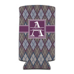 Knit Argyle Can Cooler (tall 12 oz) (Personalized)