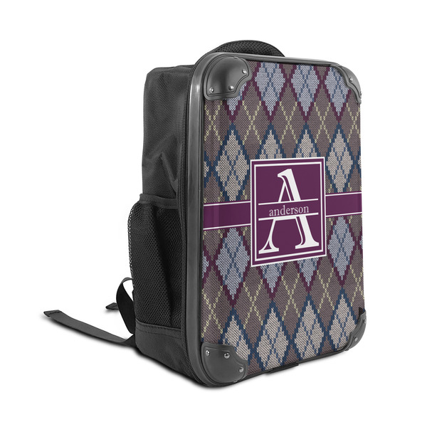 Knit Argyle 15" Backpack - ANGLE VIEW