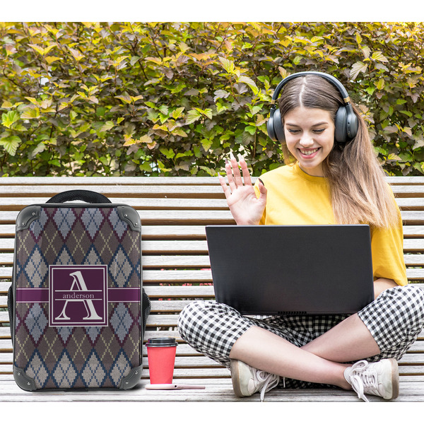 Knit Argyle 15" Backpack - LIFESTYLE