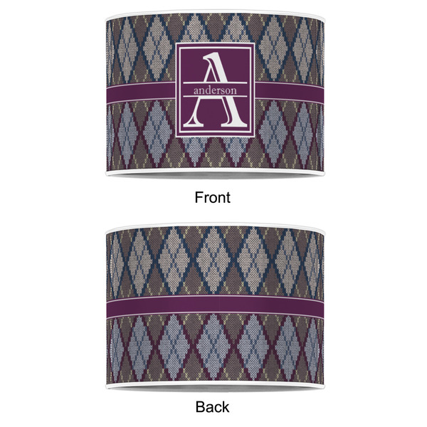 Knit Argyle 16" Drum Lampshade - APPROVAL (Poly Film)