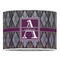 Knit Argyle 16" Drum Lampshade - FRONT (Poly Film)