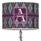 Knit Argyle 16" Drum Lampshade - ON STAND (Poly Film)