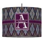 Knit Argyle 16" Drum Pendant Lamp - Fabric (Personalized)