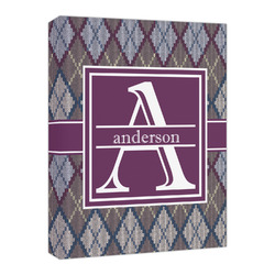 Knit Argyle Canvas Print - 16x20 (Personalized)