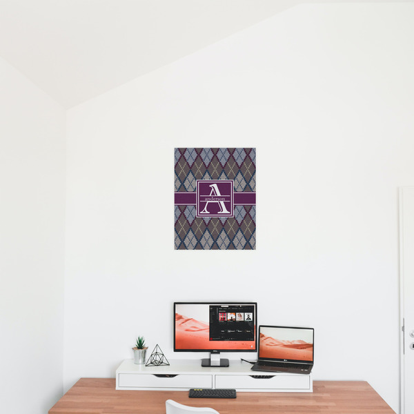 Knit Argyle 16x20 - Matte Poster - On the Wall