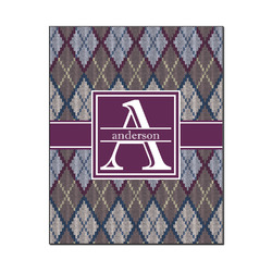 Knit Argyle Wood Print - 16x20 (Personalized)
