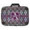 Knit Argyle 18" Laptop Briefcase - FRONT