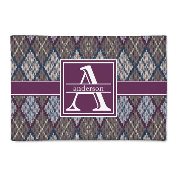 Custom Knit Argyle 2' x 3' Indoor Area Rug (Personalized)