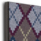 Knit Argyle 20x24 Wood Print - Closeup