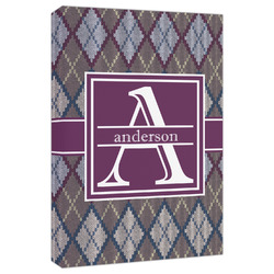 Knit Argyle Canvas Print - 20x30 (Personalized)