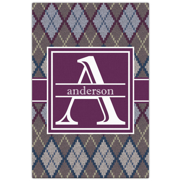 Knit Argyle 20x30 - Canvas Print - Front View