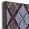 Knit Argyle 20x30 Wood Print - Closeup