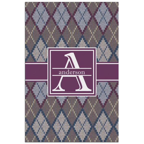 Custom Knit Argyle Poster - Matte - 24x36 (Personalized)
