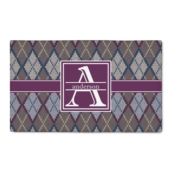 Custom Knit Argyle 3' x 5' Indoor Area Rug (Personalized)