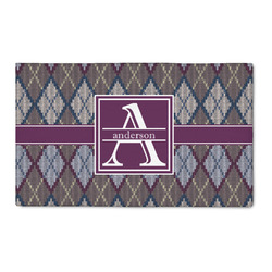 Knit Argyle 3' x 5' Patio Rug (Personalized)