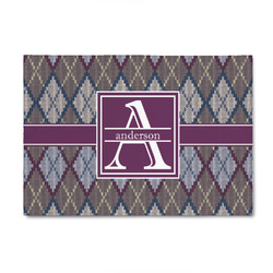 Knit Argyle 4' x 6' Patio Rug (Personalized)