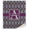 Knit Argyle 50x60 Sherpa Blanket