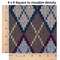 Knit Argyle 6x6 Swatch of Fabric