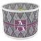 Knit Argyle 8" Drum Lampshade - ANGLE Poly-Film